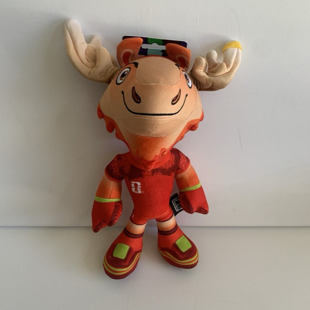 FIFA World Cup 2026 Soccer MAPLE THE MOOSE 12" Canada Mascot Plush New